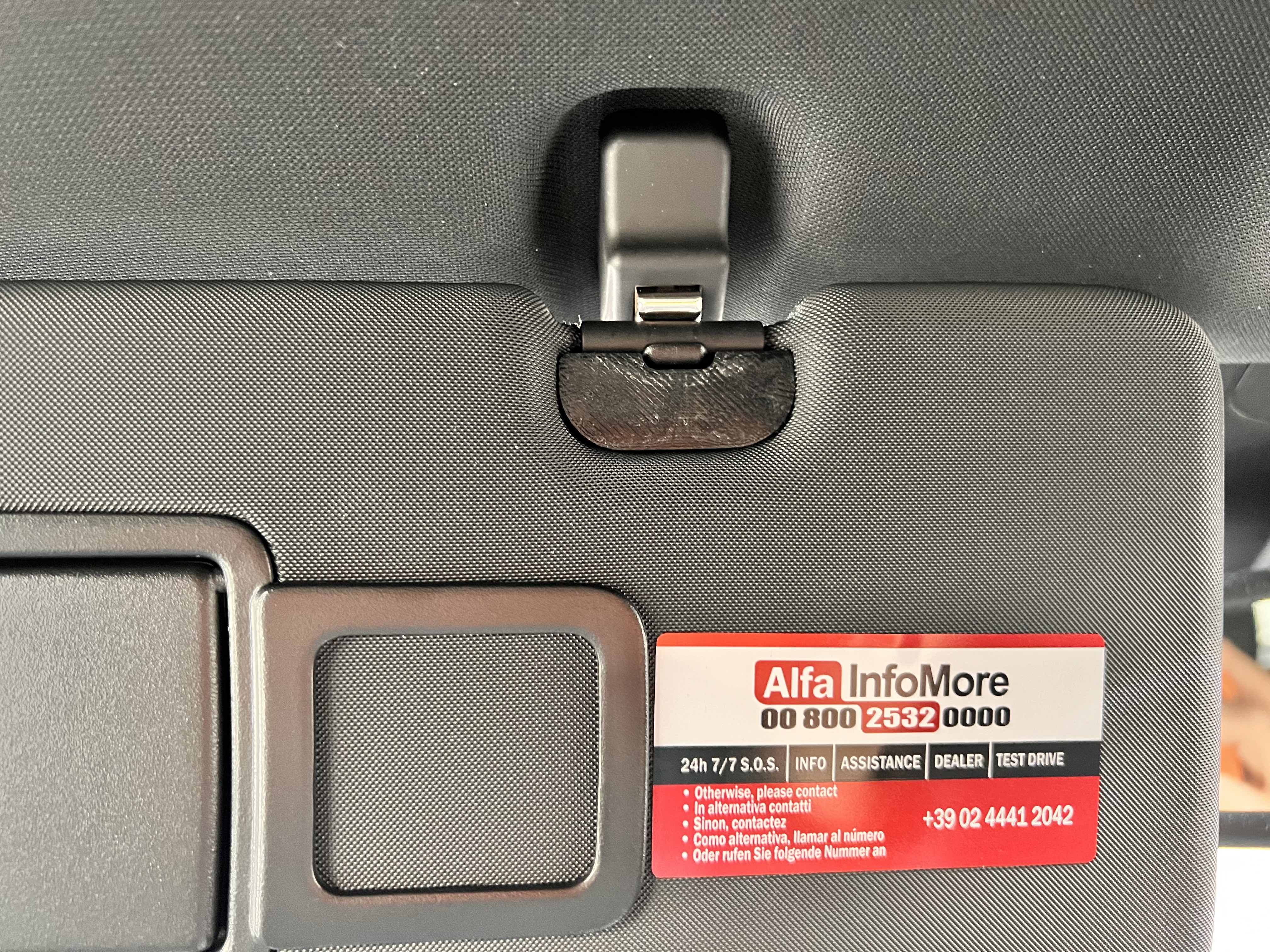 Sun-Visor Hole Cap